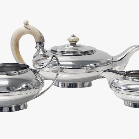 Art Deco English Sterling Silver Tea set London
