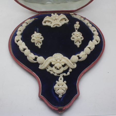 Antique Pearl Parure by Waterhouse of Dublin