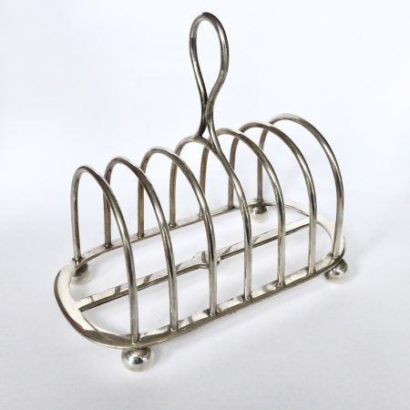 Irish Silver Toast Rack 1898