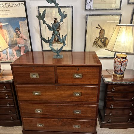 Victorian campaign military chest of drawers circa1850-60